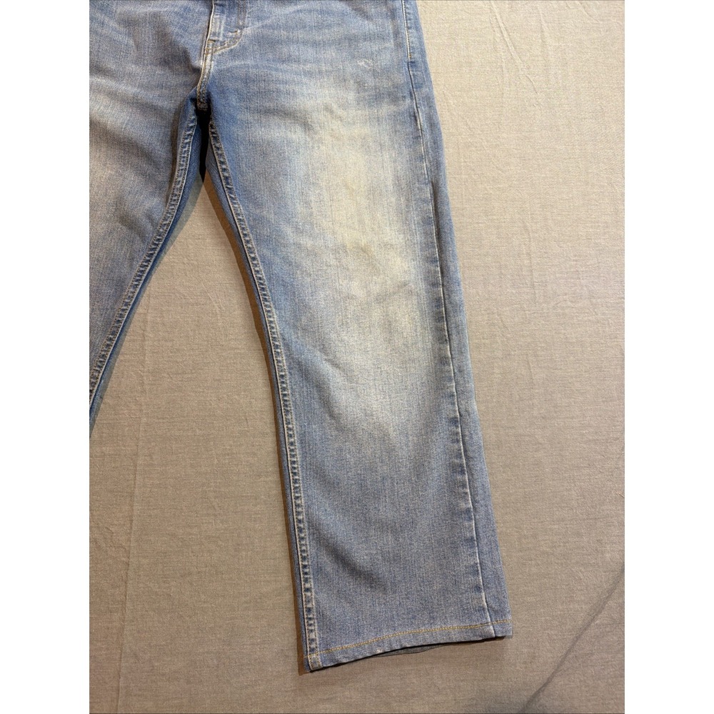 Levis 506 Cotton Jeans 34x30 (34x26) Mens Mid Blue Relaxed Straight Fit Stretch - Picture 5 of 11
